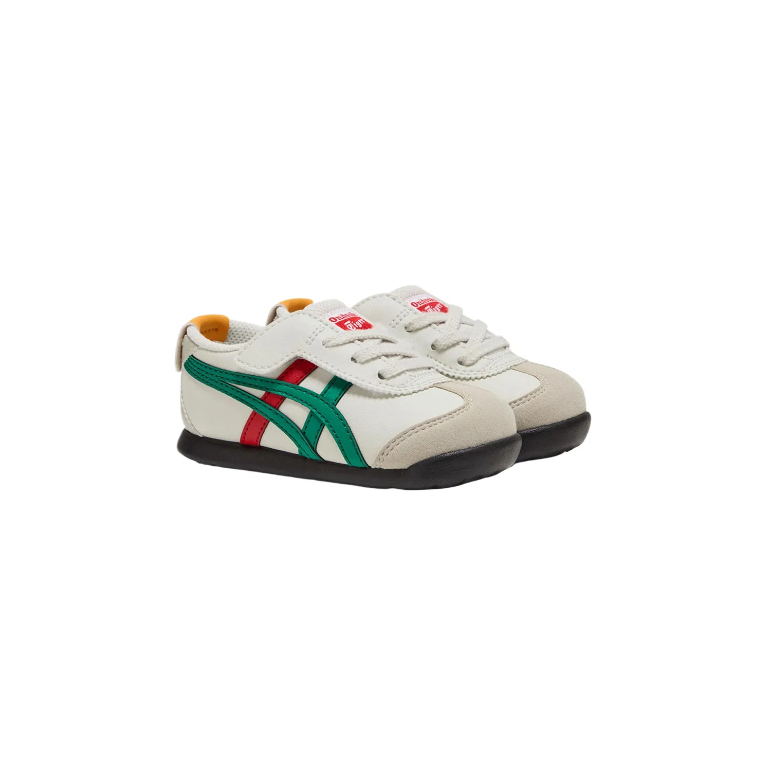 Детские повседневные кроссовки Mexico 66 Onitsuka Tiger, Beige/Green — фото 4