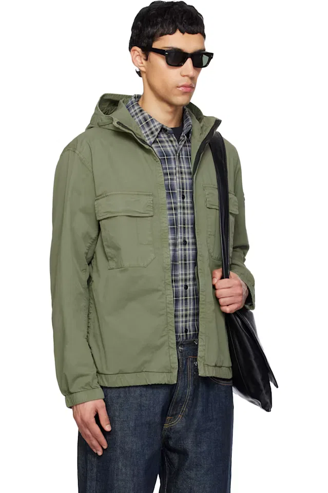 Куртка цвета хаки Stone Island — фото 2