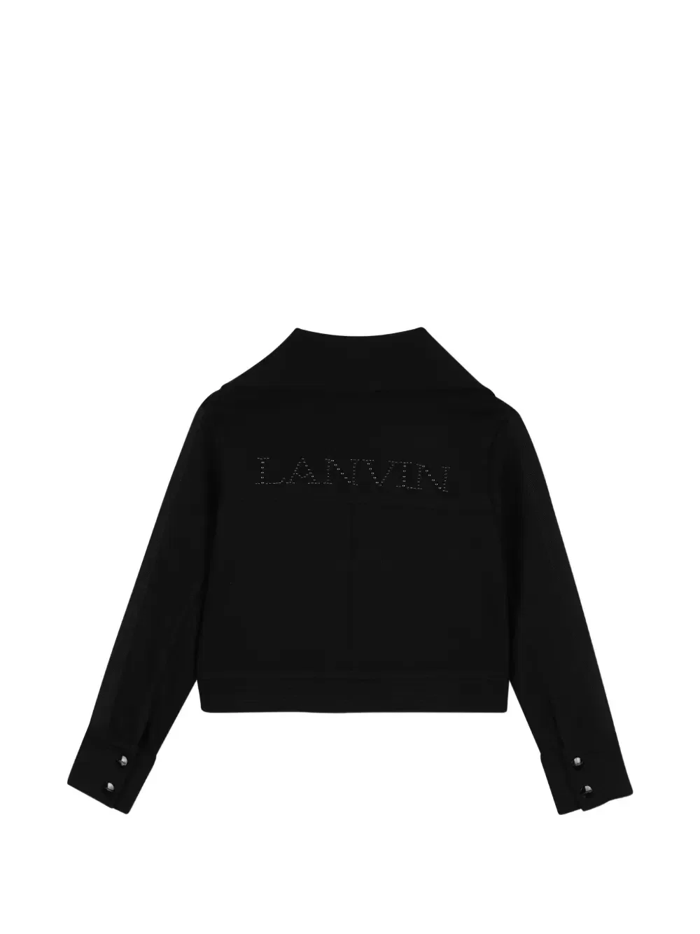 Куртка на молнии с нашивкой-логотипом Lanvin Enfant, черный — фото 2