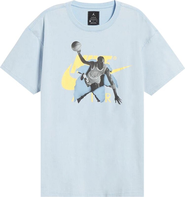 

Футболка Air Jordan x Union LA Tee 'Psychic Blue', синий