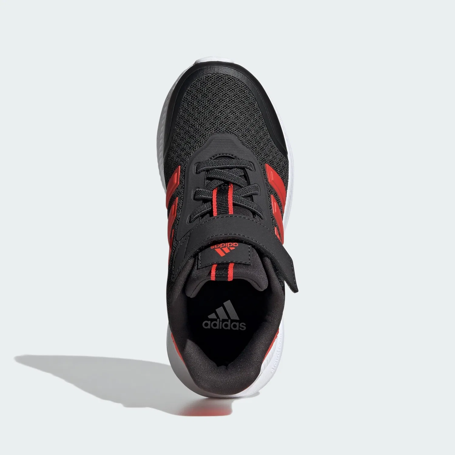 Детские кроссовки для мальчиков с полосатым принтом X_plr Shoes Kids Adidas, Carbon Red Brilliant White — фото 4