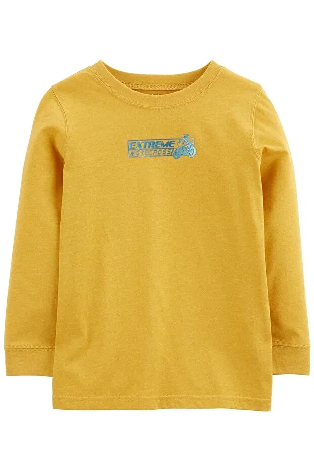 Детская футболка с длинным рукавом Carter's, Yellow