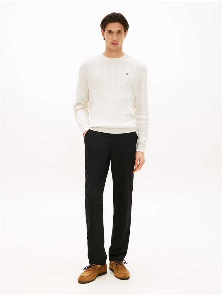 Брюки Denton Fit драп TOMMY HILFIGER, Black