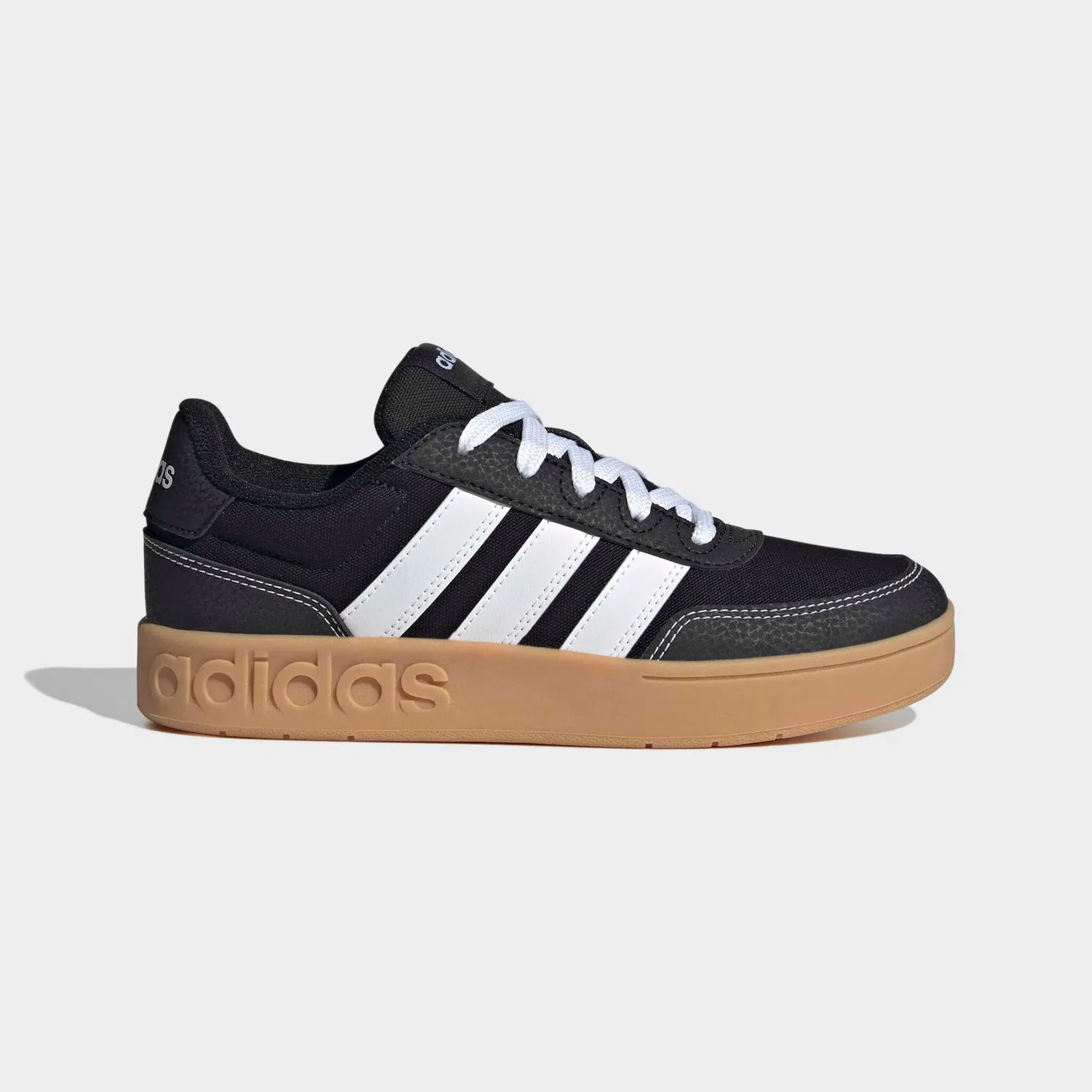 Детские кроссовки классические Breakbase Adidas Sportswear, Core Black/Ftwr White/Gum — фото 2