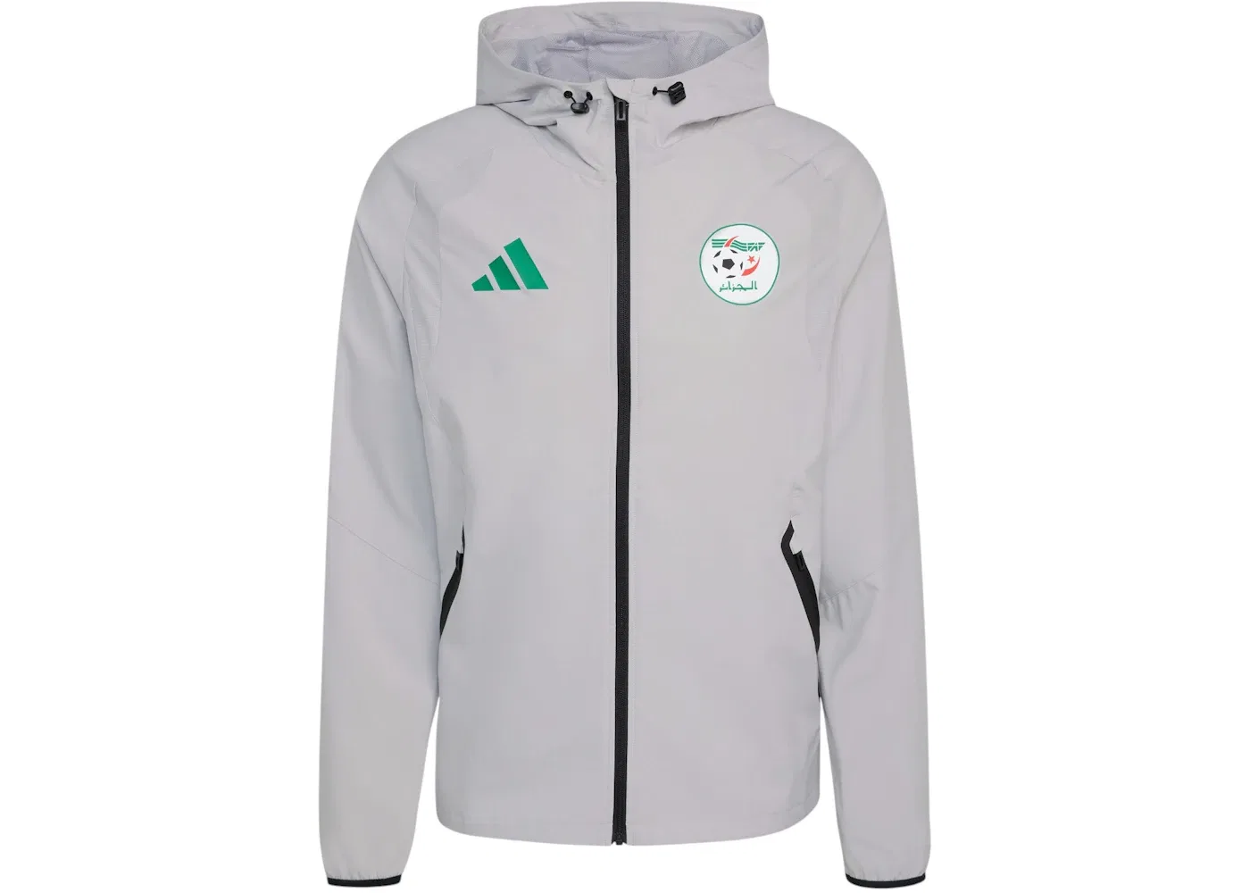 Мужская ветрозащитная куртка Full Zip Tech Windbreaker Adidas, Team Light Grey