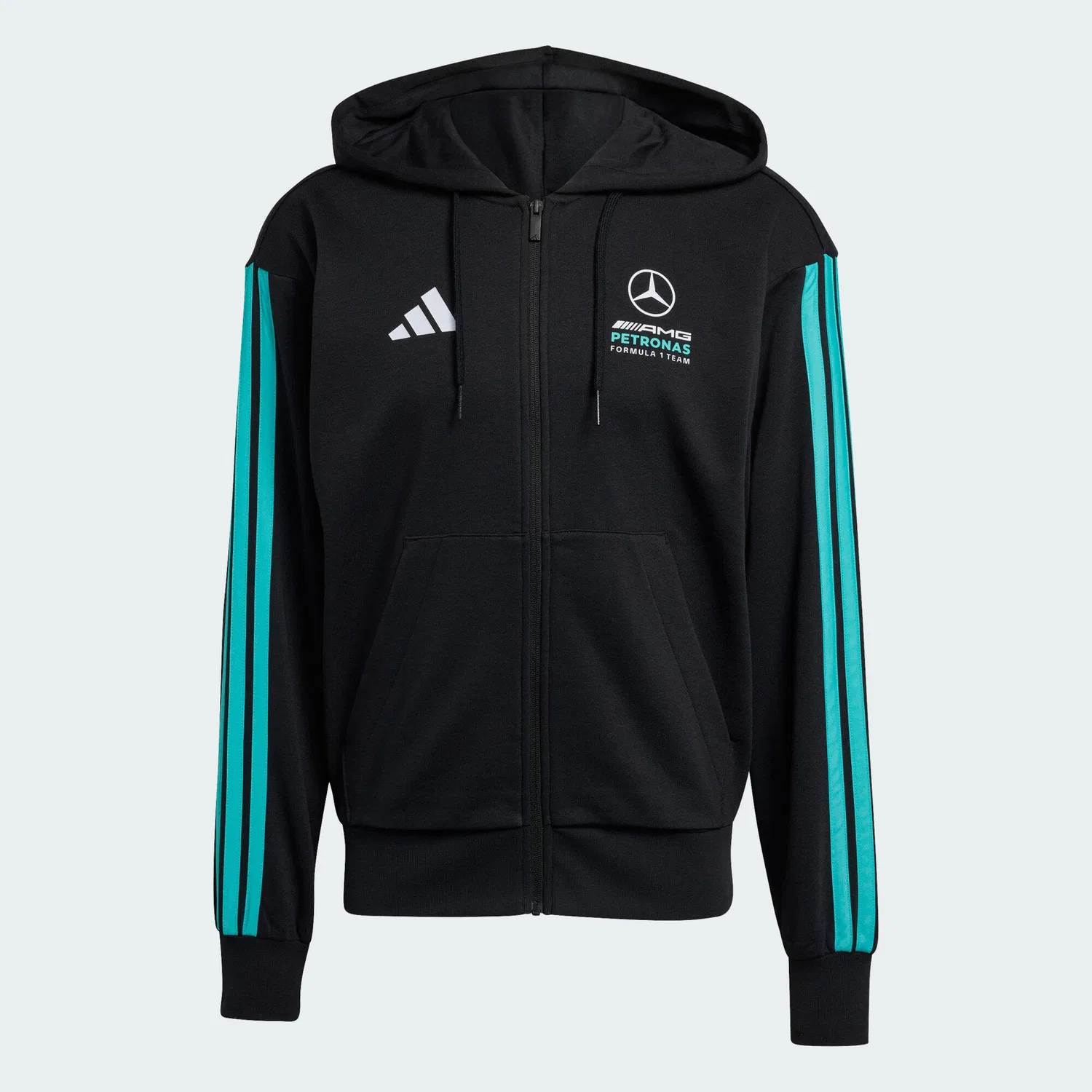 Мужское худи с принтом MERCEDES - AMG PETRONAS FORMULA 1 TEAM DNA Adidas, Schwarz — фото 2
