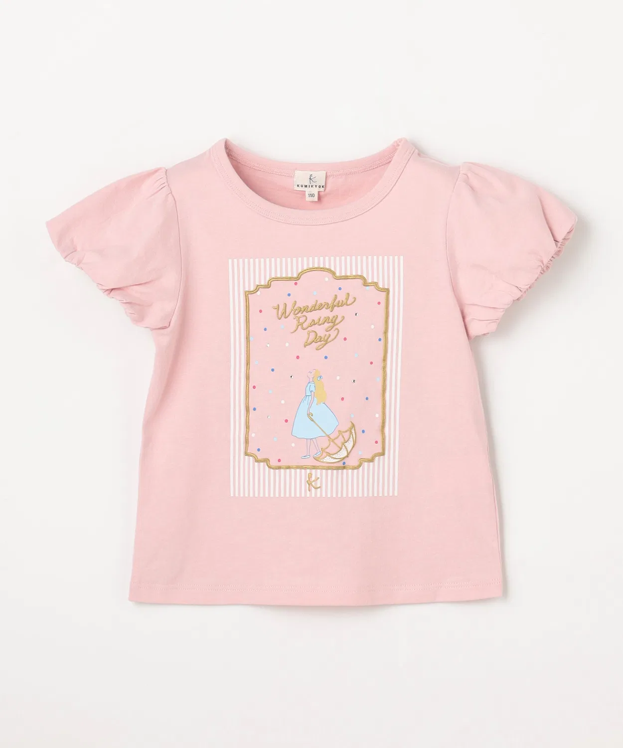 Детская футболка с длинным рукавомWonderful Rainy Day Kumikyoku KIDS, Pink