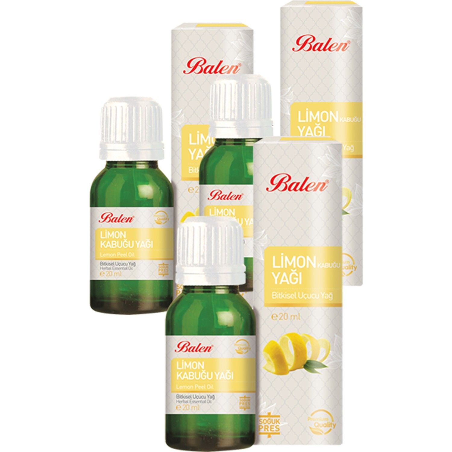 Масло для ухода за волосами и кожей Balen 3 Boxes Lemon Peel Oil, 20 мл ...