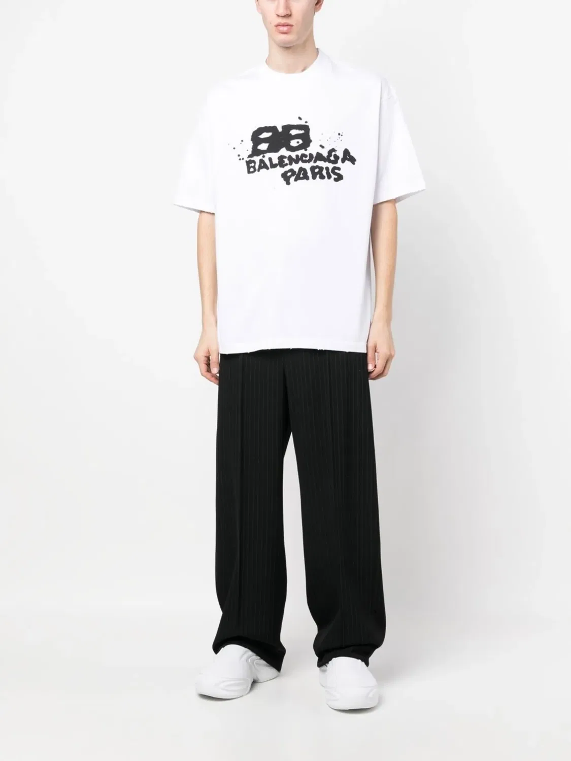 Футболка Hand Drawn BB Icon Balenciaga, белый — фото 2