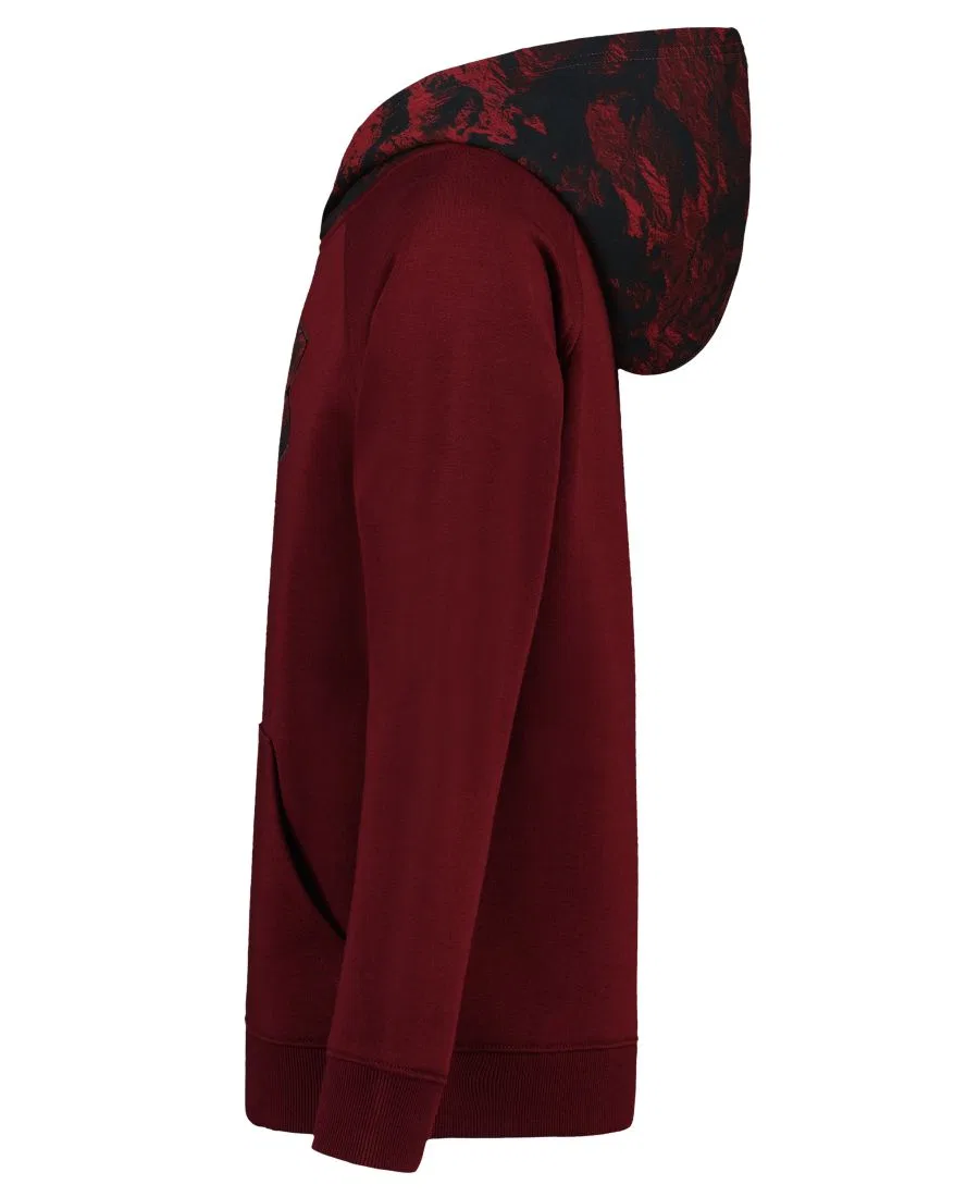 Худи из хлопкового флиса с логотипом, модель Logo Fleece Under Armour, Cardinal Red — фото 3