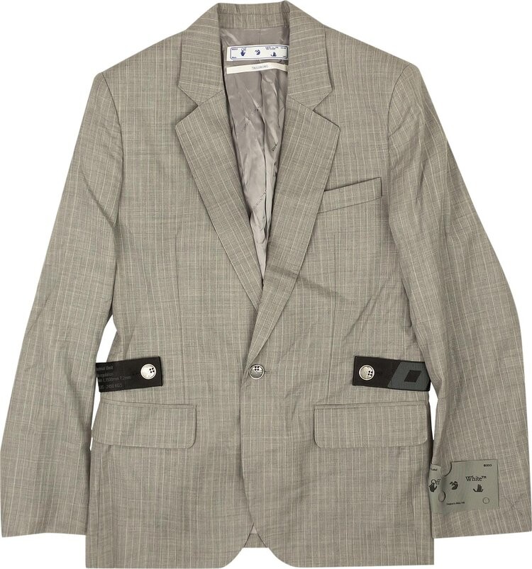 

Блейзер Off-White Unfinished Single Blazer 'Grey', серый