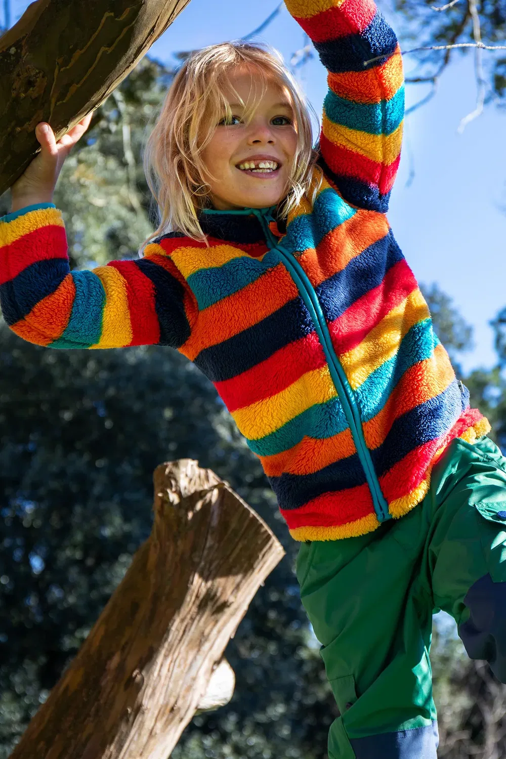 Детская куртка из флиса с молнией Zipped Ted Frugi, Multi — фото 2