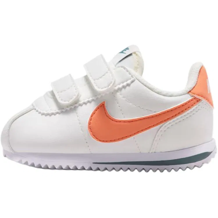 Кроссовки для малышей Nike Cortez бело-оранжевые