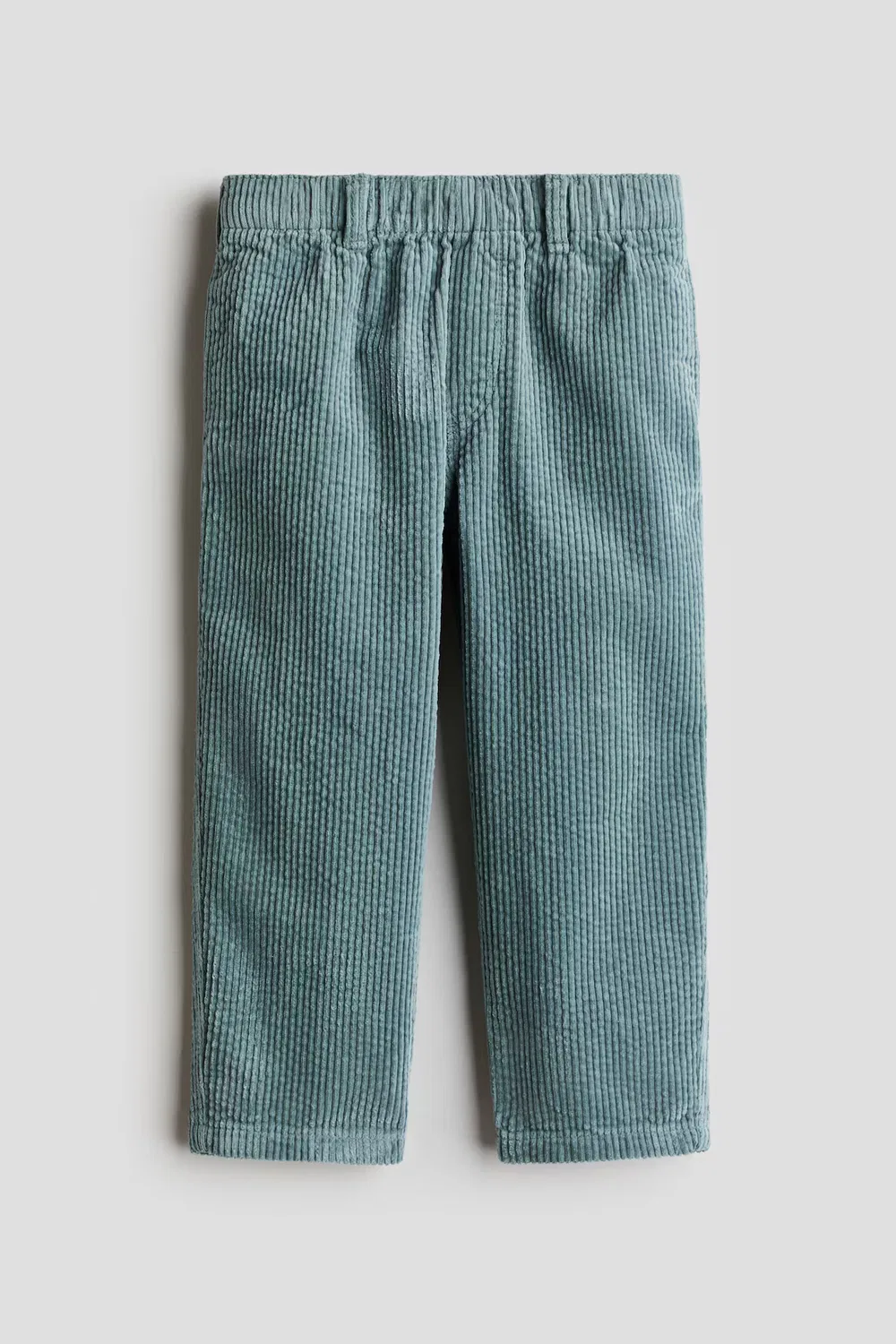 Хлопчатобумажные вельветовые брюки H&M, Matttürkis