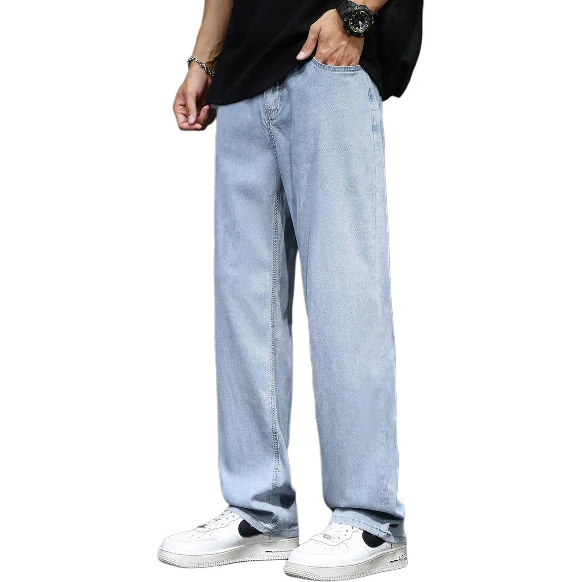 Детские джинсы свободного кроя Tonlion, Light Blue