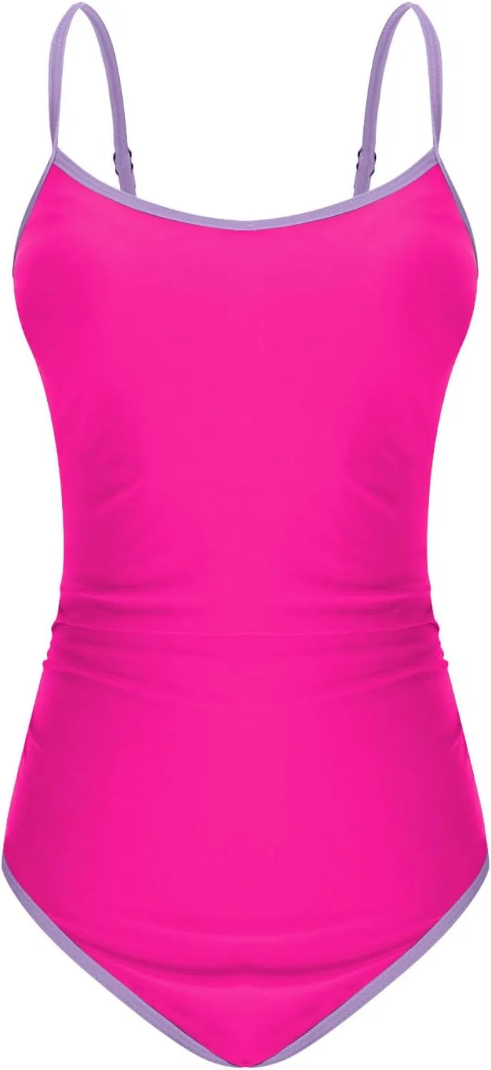 Женский цельный купальник с утяжкой живота Monokini, Hot Pink — фото 4