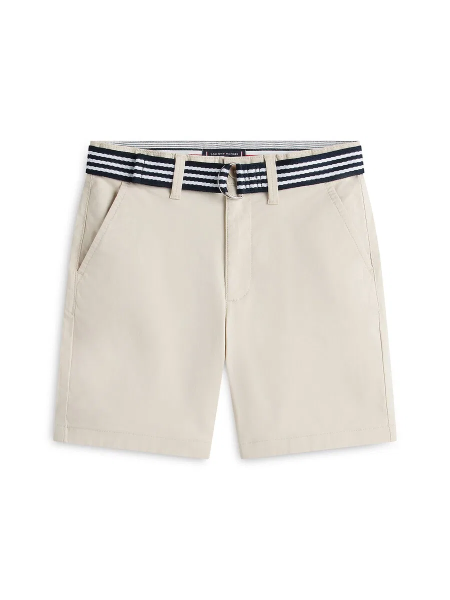 Детские свободные шорты 'Essential' кремового цвета Tommy Hilfiger Kids