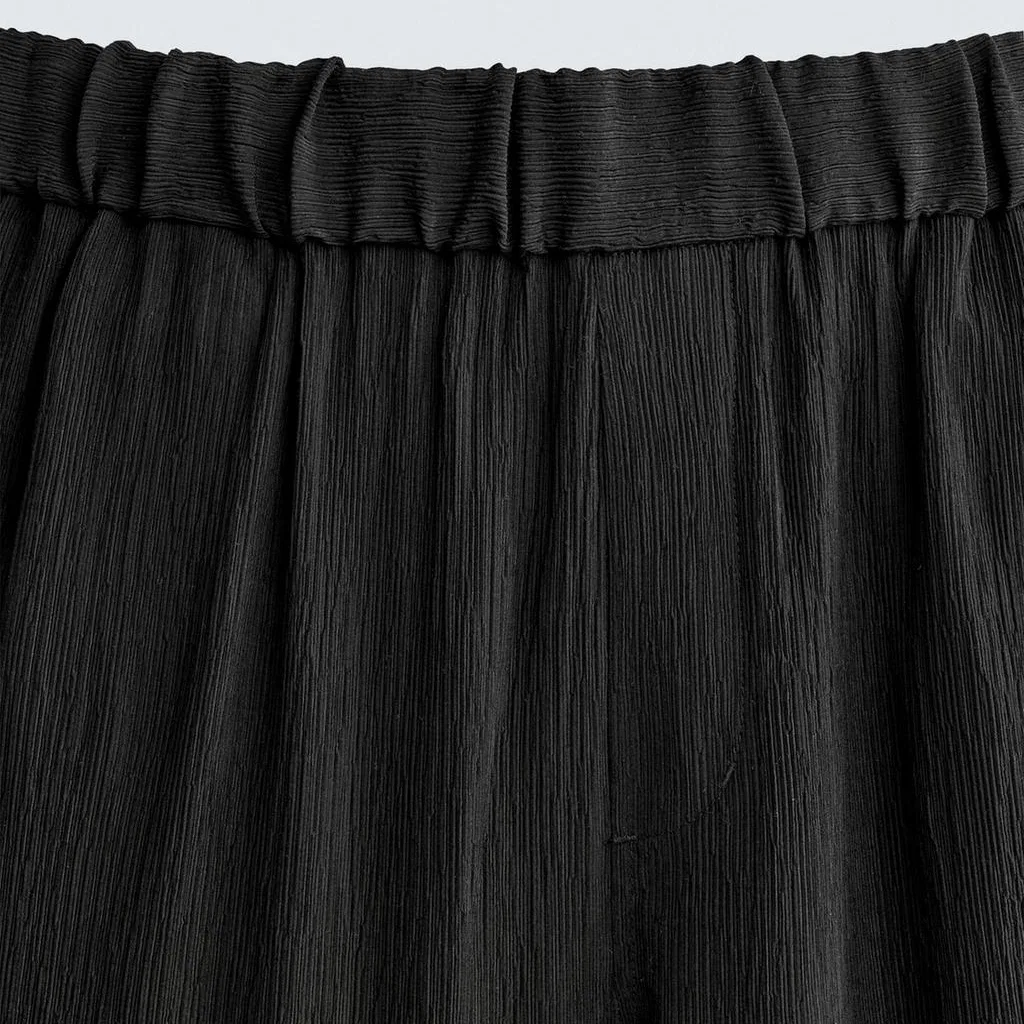 Мужские повседневные брюки с зауженным кроем ZARA, Черный — фото 4