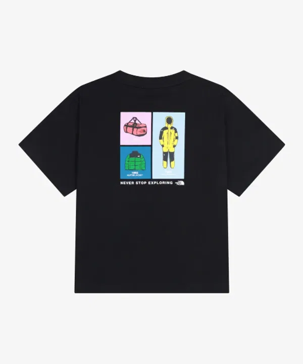 Футболка с эмблемой архив, Kids Emblem Archive, The North Face Kids, черный