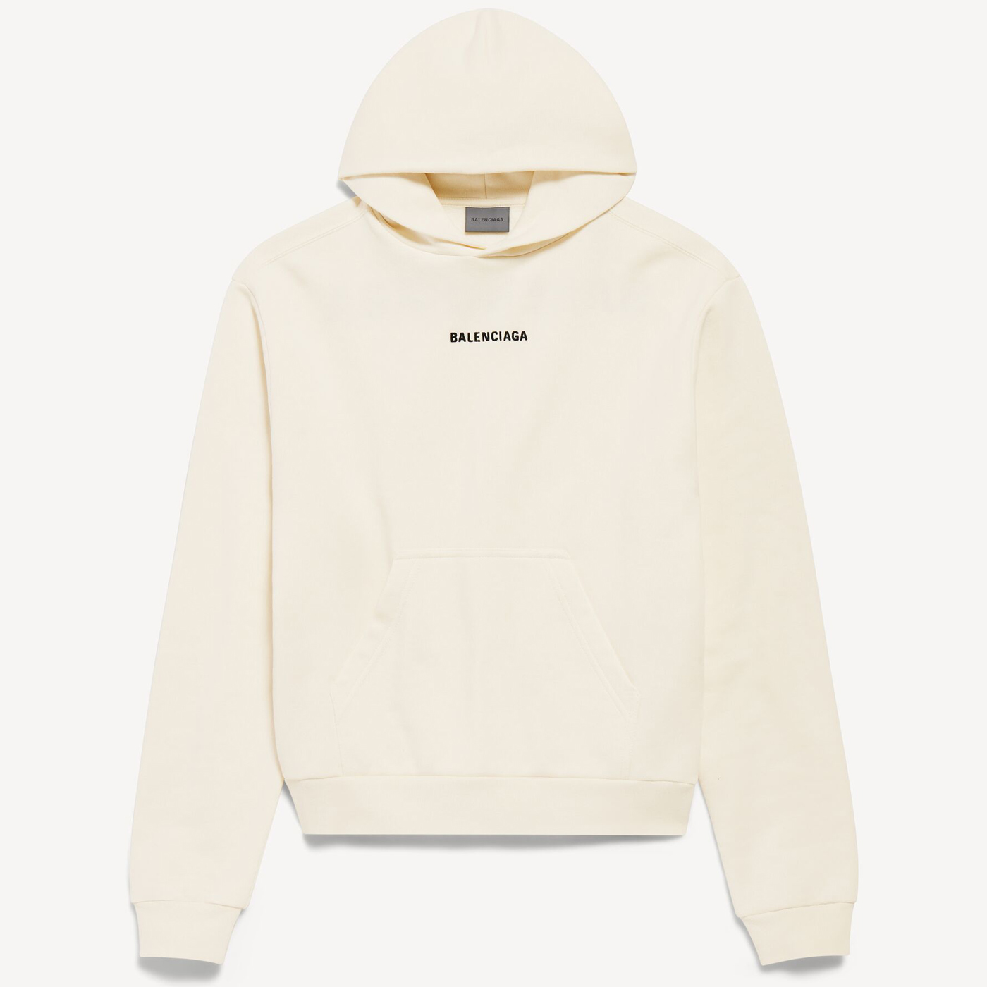 Худи Balenciaga Back Medium Fit, кремовый