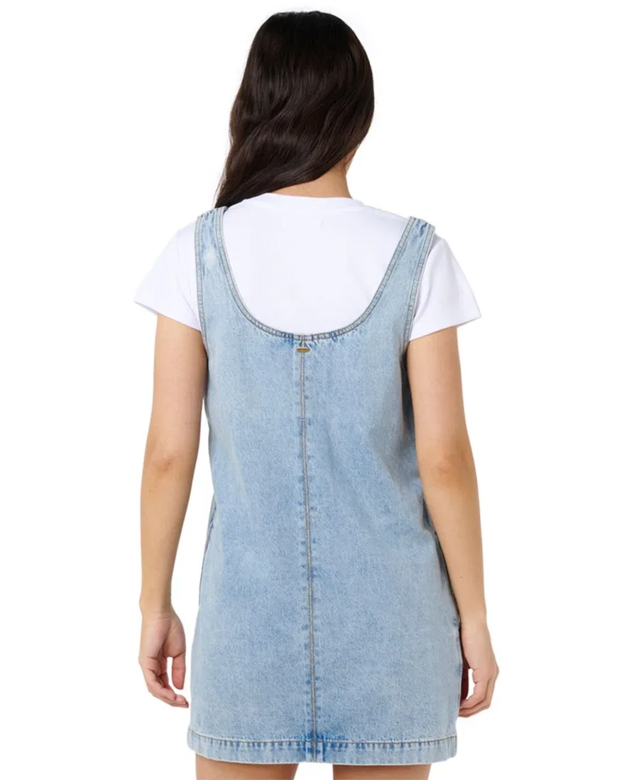 Платье мини из хлопка Ellie Rip Curl, Vintage Blue — фото 3