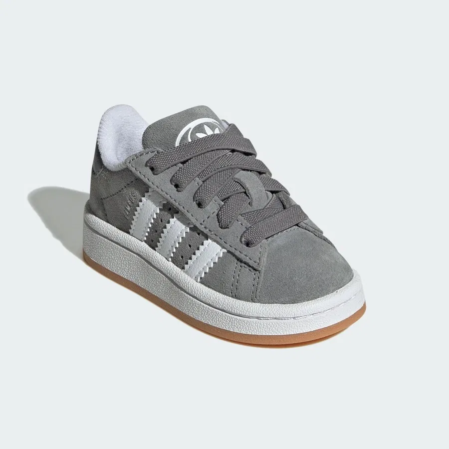 Кроссовки детские с эластичными шнурками Campus 00s adidas, Серо-белый — фото 4