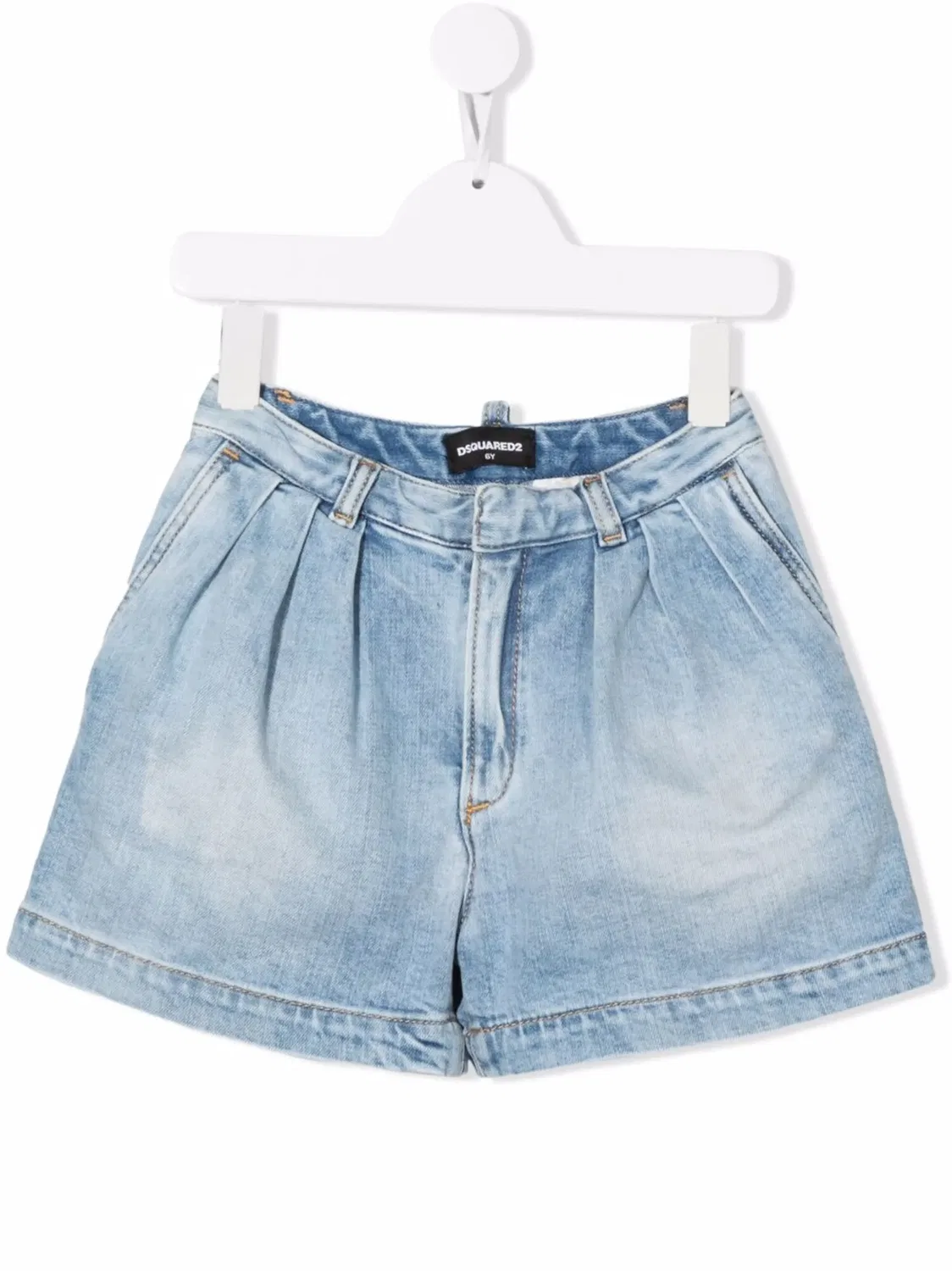 Расклешенные джинсовые шорты DSQUARED2, синий