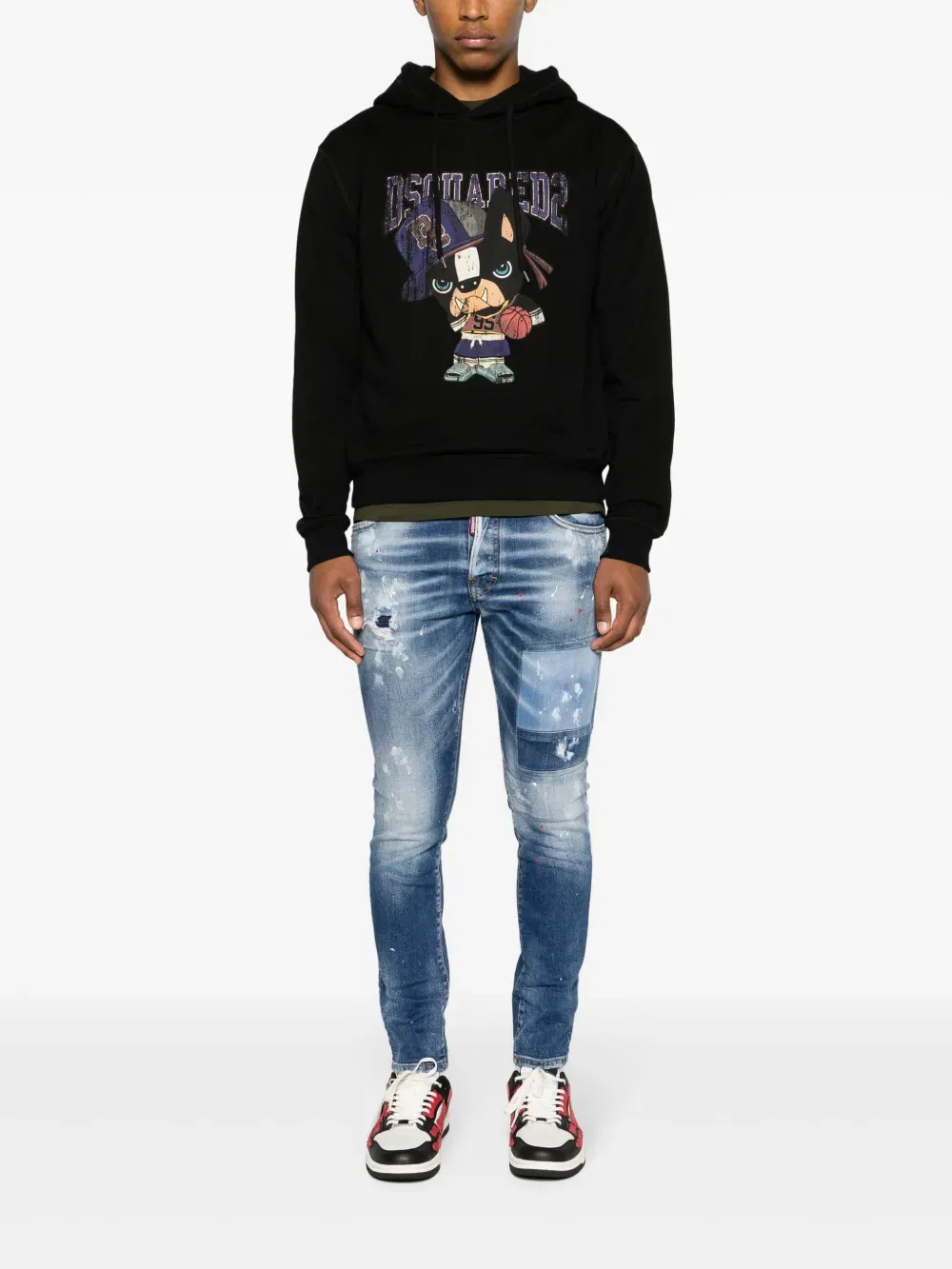 Джинсы узкие Dsquared2, цвет Indigo Blue — фото 2