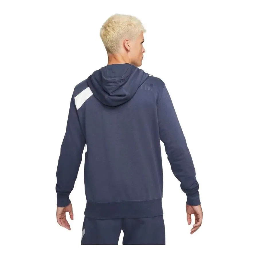 Мужской худи с капюшоном и принтом Swoosh Nike Sportswear, Темно-синий — фото 3