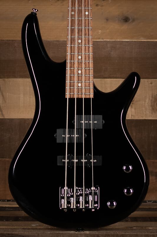 

Ibanez GSRM20 Mikro 4-струнный бас, глянцевый черный Gio Mikro 4 String Bass