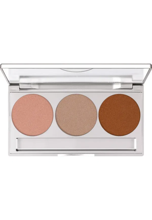 Набор для создания сияющего макияжа Glamour Glow Trio - хайлайтер 9 г Kryolan, цвет glow 2 — фото 2