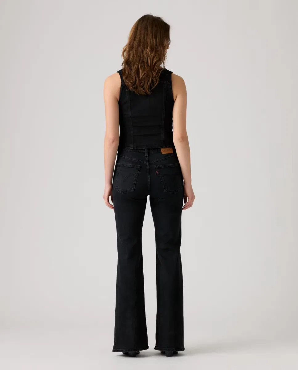 Женский джинсы-клеш, Vaquero Campana Ribcage Flare Tiro Alto, Levi's, черный — фото 2