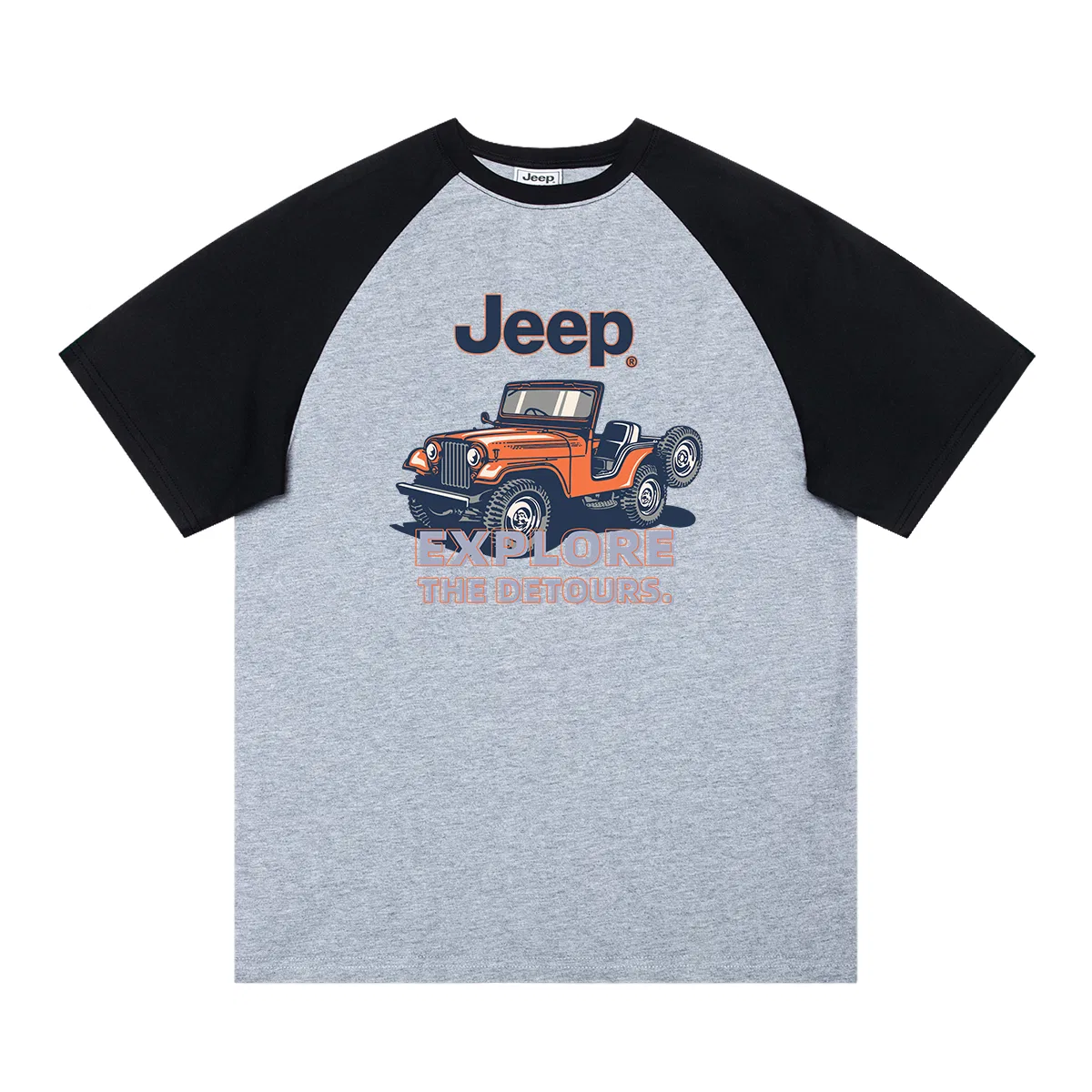 Детская футболка с круглым вырезом Jeep Grade School T Shirts Crew Neck Moderate, Beige Brown — фото 3