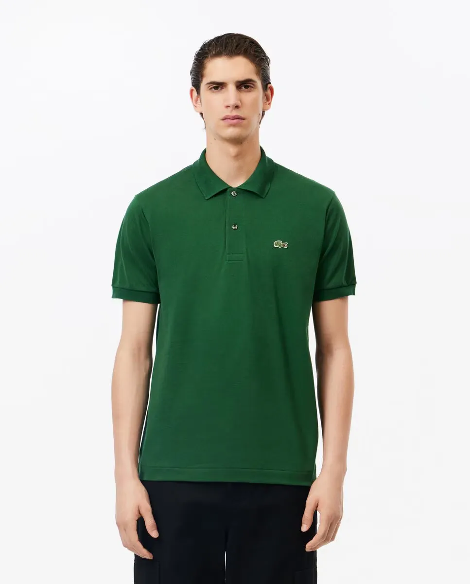 

Классическая мужская поло из оригинального пике с коротким рукавом Lacoste, зеленый