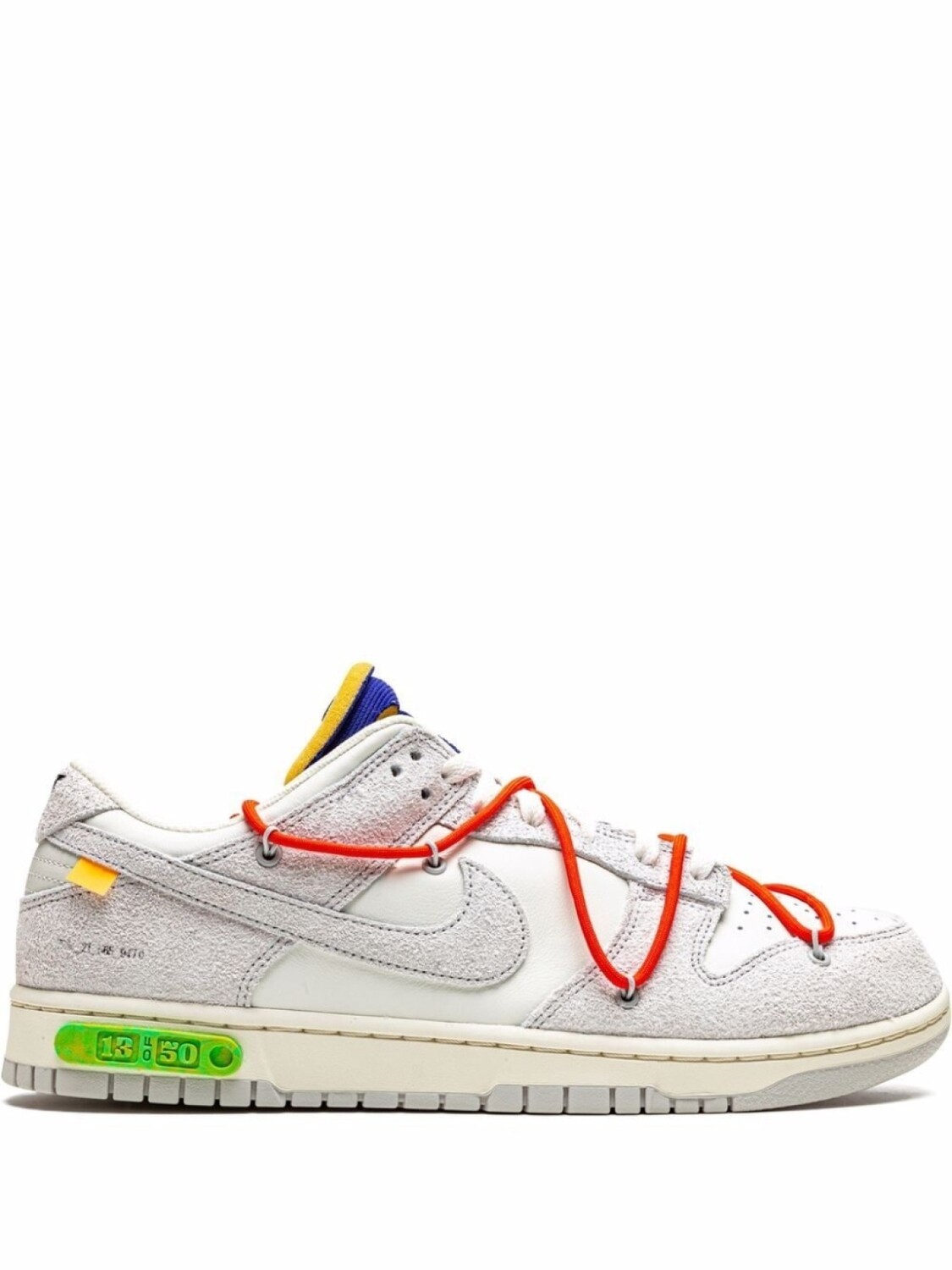 

Кроссовки Nike х Off-White Dunk Low, белый/серый/красный/синий