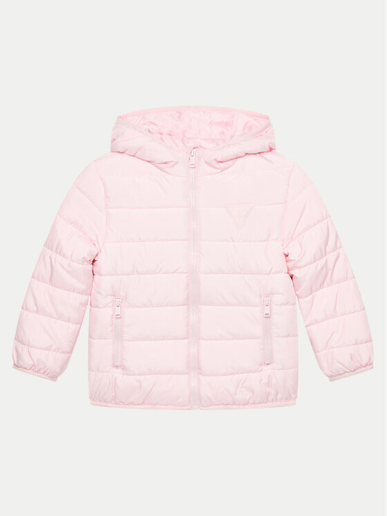 

Пуховик regular fit Guess, розовый
