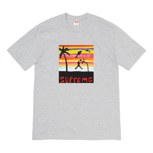 

Футболка Supreme Week 8 Dunk Tee Pattern Printing Round Neck Short Sleeve Unisex, мультиколор