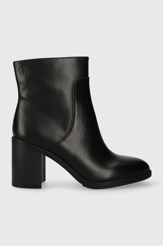 

Кожаные ботильоны на среднем каблуке BOOT LTH WN Calvin Klein Jeans, черный