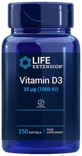 

Life Extension, Витамин D3 1000 МЕ, 250 капсул