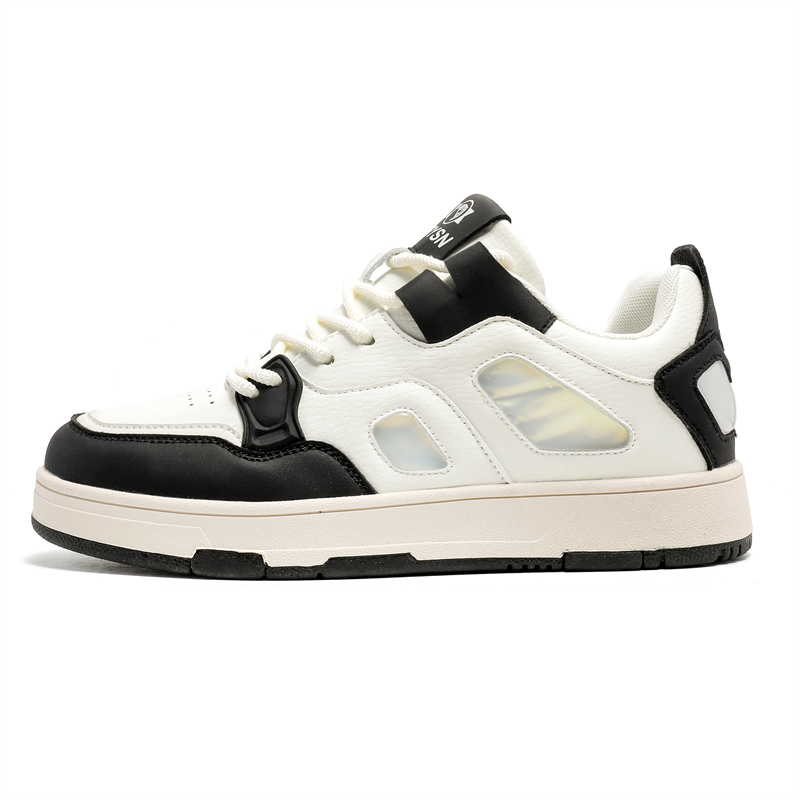 

VAEL Мужские противоскользящие амортизирующие износостойкие сбалансированные низкие скейтерские кроссовки Beige Black, цвет Beige Black