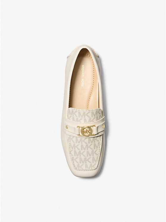 Мокасины-Лоферы из кожи с фирменным логотипом Mandy Michael Kors, мультиколор — фото 3
