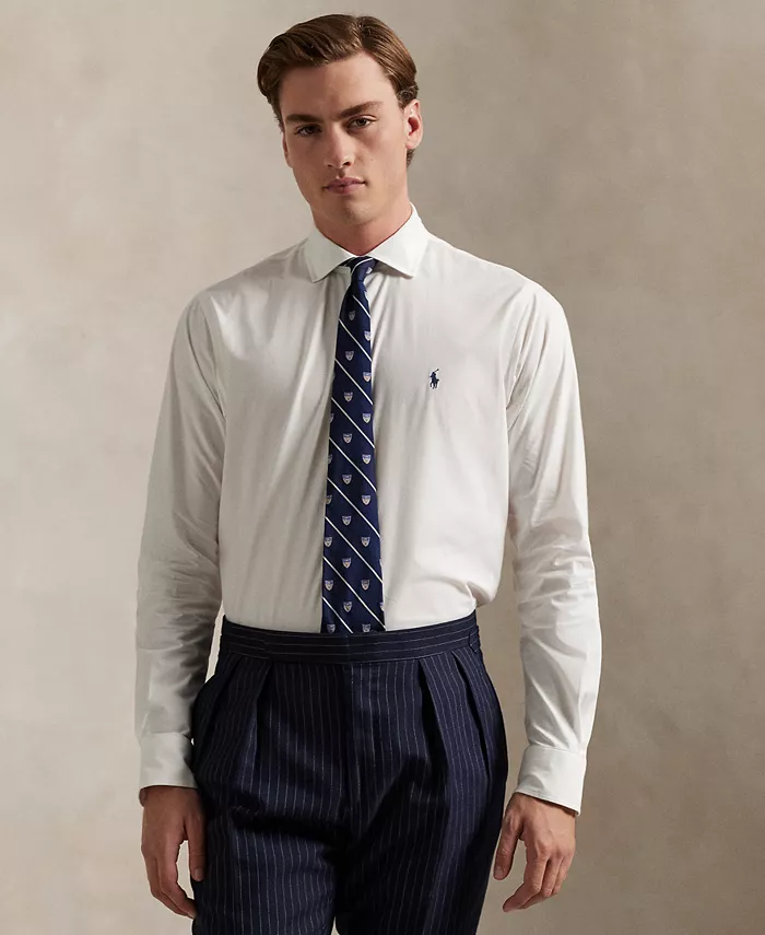 

Мужская классическая рубашка из стрейч-поплина Polo Ralph Lauren, белый