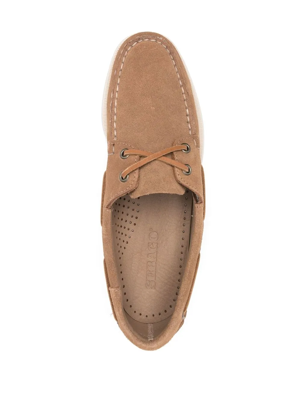 Лоферы Sebago 7111PTW 907 коричневый коньяк — фото 4
