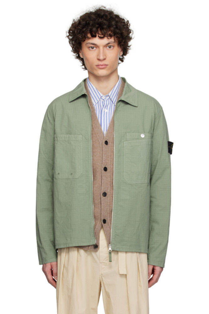

Зеленая куртка Mil-Spec Stretch Ripstop-TC Stone Island