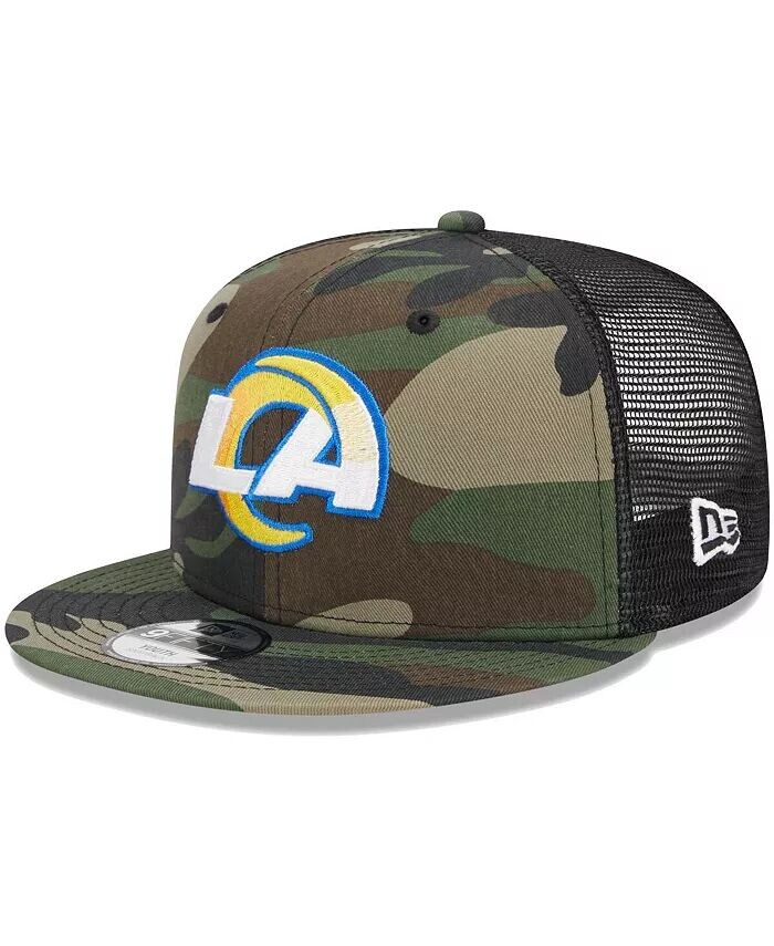 

Камуфляжная кепка Los Angeles Rams Main Trucker 9FIFTY для больших мальчиков и девочек Snapback New Era, зеленый