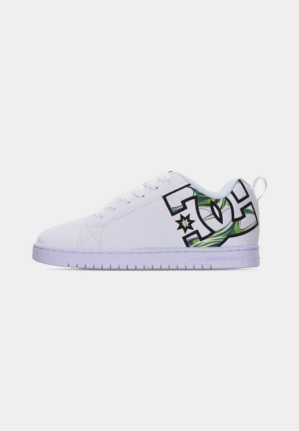 Кроссовки для скейтбординга Court Graffik Dc Shoes, жидкий огонь/белый — фото 2