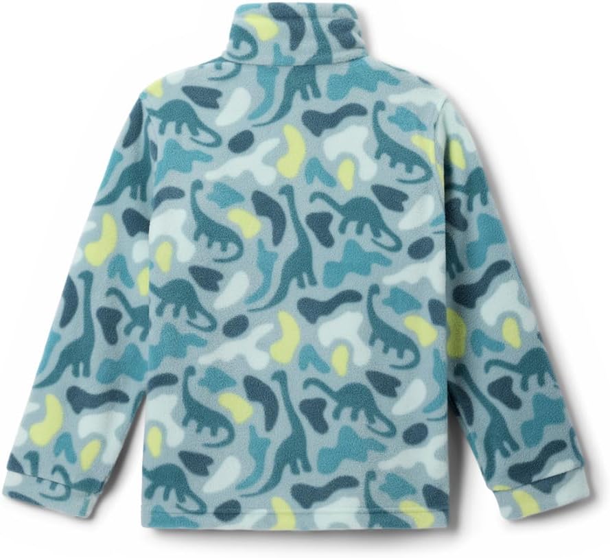 Флисовая кофта Columbia boys Helvetia II Printed Half Snap (для малышей/для больших детей), Crushed Blue Sisters/Everblue — фото 2