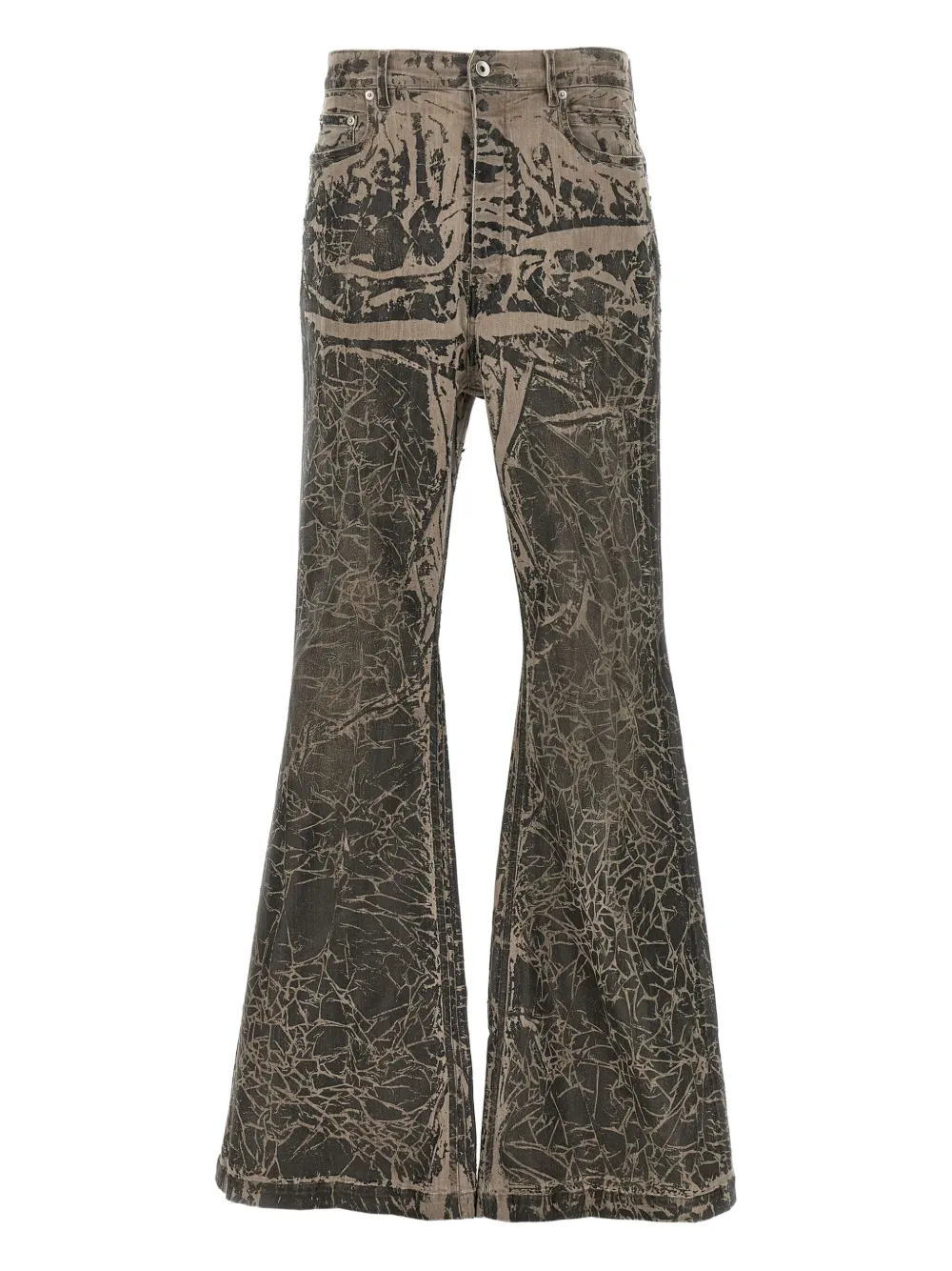 

Джинсы bootcut на пуговицах Rick Owens DRKSHDW, серый