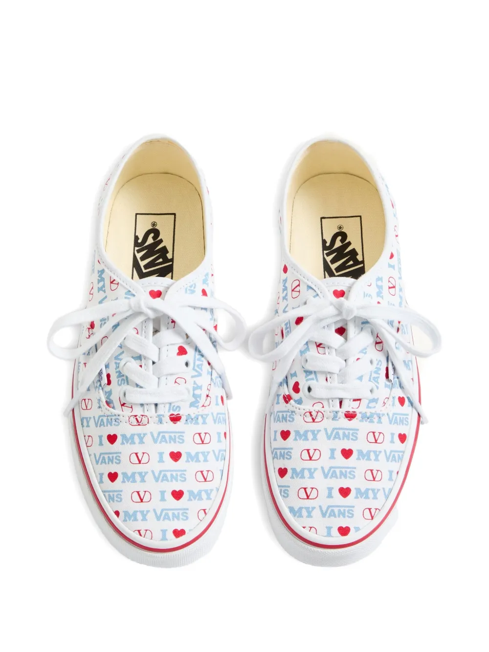 Кроссовки с принтом Love из коллаборации с Vans VALENTINO GARAVANI, белый — фото 3