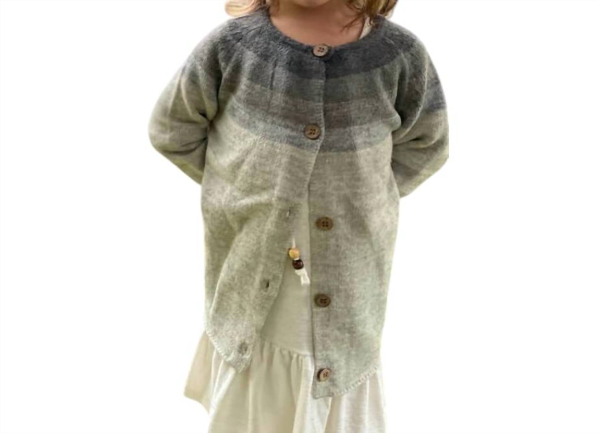 

Детский свитер Tiffany в нейтральных оттенках VIGNETTE, нейтральный мультиколор